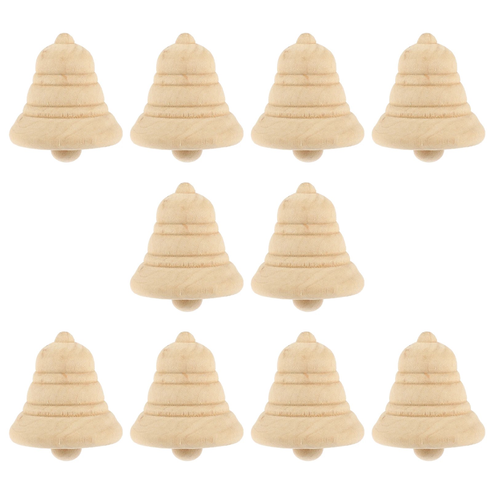 

10 Pcs Wooden Christmas Ornaments Blank Decorations Diy Crafts Kits 3cm Unfinished Wood Xmas Tree Pendant Home Holiday Party