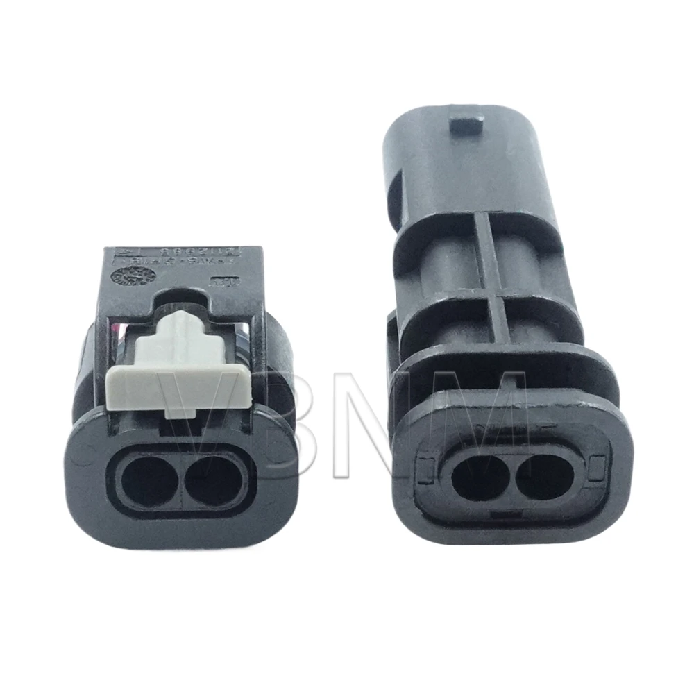 2 Pin 1-1718643-1 1-1703498-4 4F0973702 4F0 973 702 Auto Fuel Injector Connector Wires Waterproof Impact Sensor Plug For VW Audi
