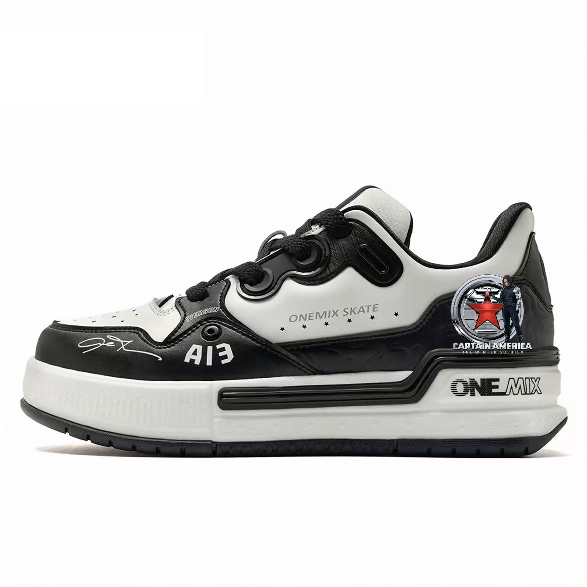 

ONEMIX Marvel Winter Soldier Shock Absorbing Board Shoe Men Women Anti Shock Soft Sports Casual Durable Tailor Made Footwear