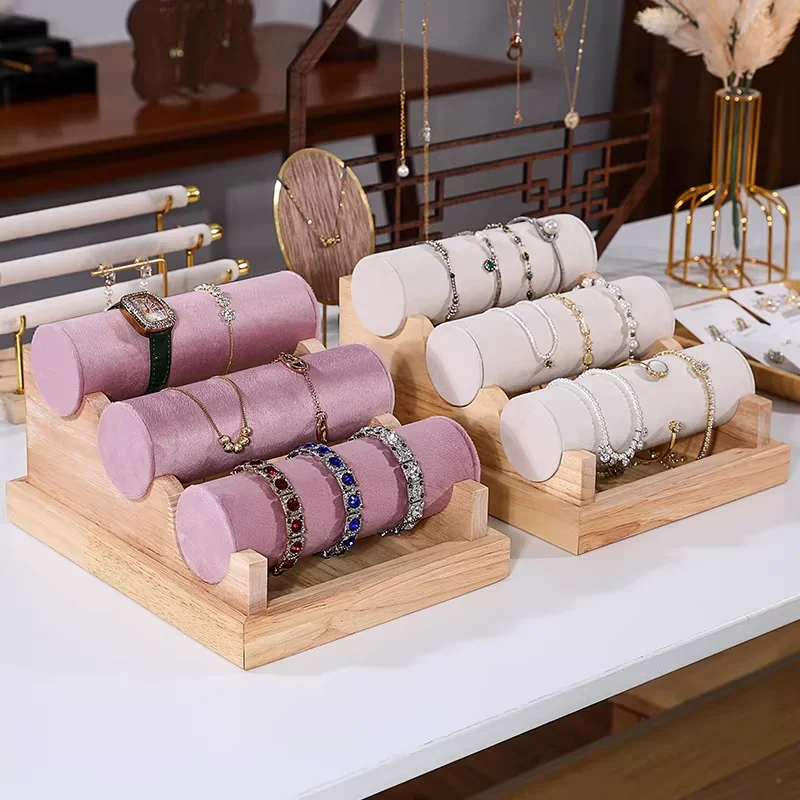 Bracelet Holder Rack Jewelry Display Bangle Organizer Jewelry Display Stand for Anklets Head Ties Watches Scrunchies Showcase