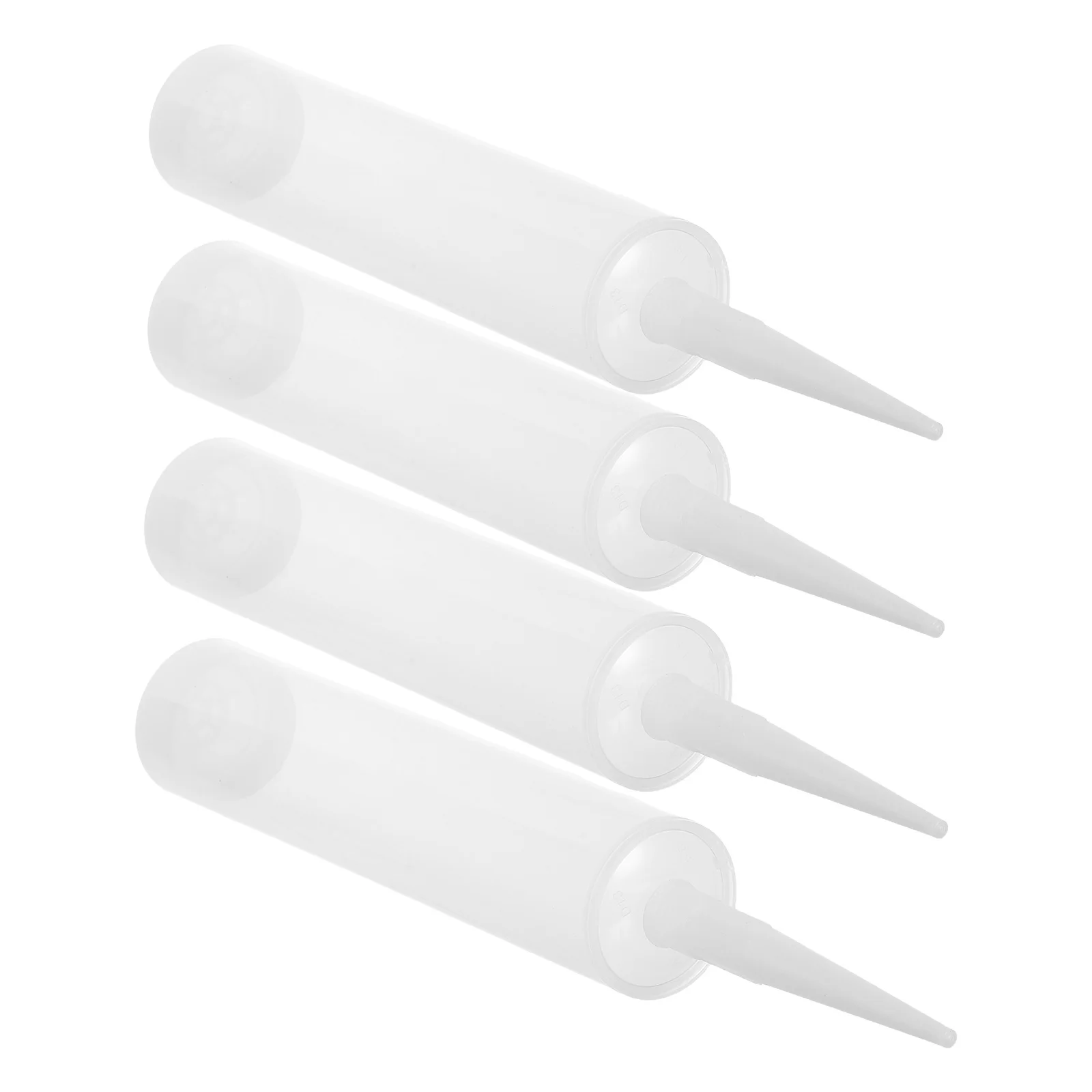 4개 누출 방지 플라스틱 접착제 병 300ml 투명 재사용 가능 용기 공예용 접착제 디스펜싱 리필 가능 저장 튜브