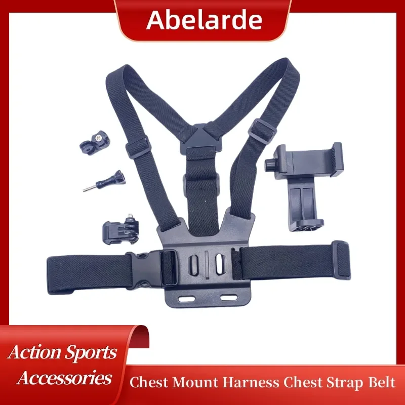 Adjustable Chest Mount Harness Strap For GoPro Hero 12 11 10 9 8 7 6 5 4 SJCAM Insta360 X2 X3 DJI Osmo Action Camera Accessories