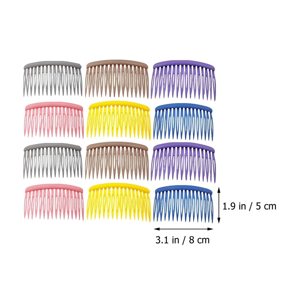 

12Pcs Side Hair Combs Reliable Durable Hairdressing Combs for Everyday Styling Women Hair Clips Accessories Headpiece for Women