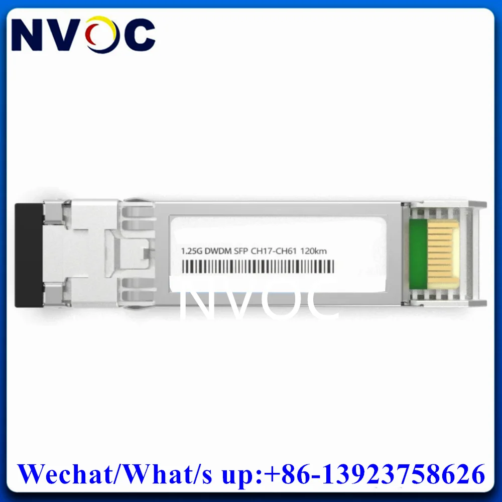 

1.25G SM DWDM 120KM SFP CH17-61 Single Mode Dual Fiber DOM Duplex LC Connector Optic Transceiver Module For Cisco/Mikrotik