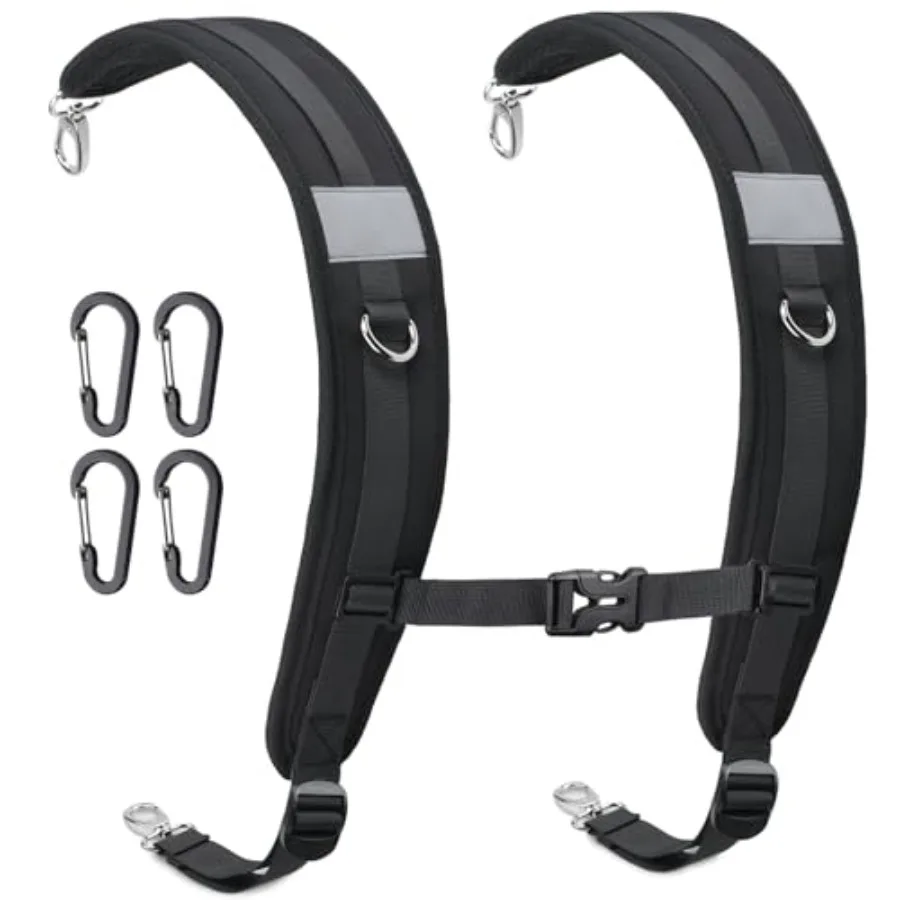 

Backpack Straps Backpack Shoulder Strap for bags strap Replacement Padded Strap Adjustable with Metal/Plastic Clips