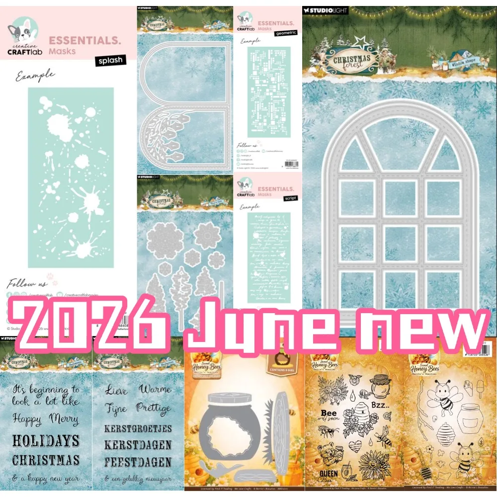 Honey Pot Delight Script Metal Cutting Dies and Clear Stamps cut die mold blade knife punch Scrapbook Paper craft stencils dies