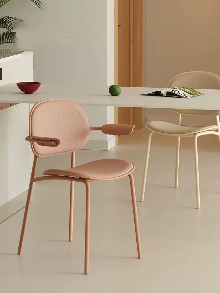 Living Room Chair Backrest Chair Armchair Leisure Chair Dining Chair Nordic Furniture Stackable Backrest Dining Table Chair