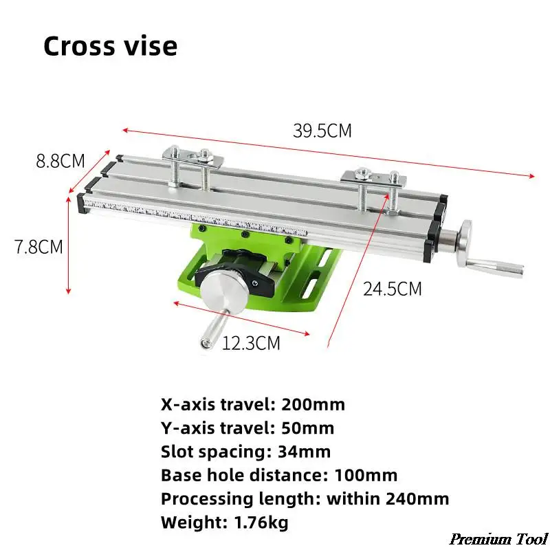 MINIQ BG6330 BG6300 Mini Precision Milling Machine Worktable Multifunction Drill Vise Fixture Working Table HT2829