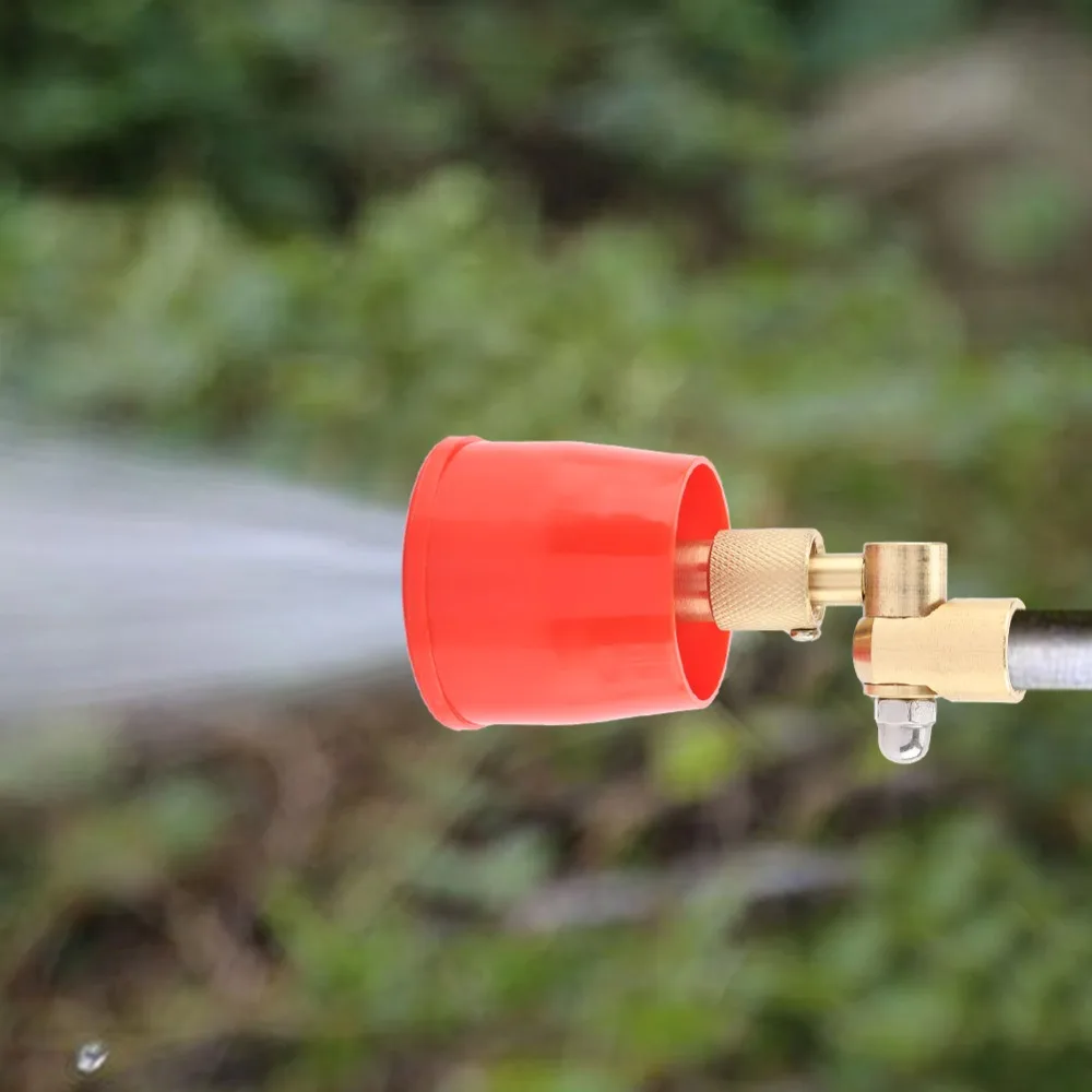 Adjustable Irrigation Sprayer Windproof M14x1.5mm Thread Agriculture Sprayer Brass and Plastic 360° Rotatable Spinkler Nozzle