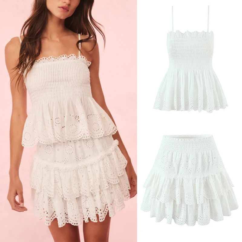 

Летние модные комплекты из юбки и топа для женщин 2026 года: элегантные, многослойные, с вышивкой и кружевом, в стиле стрит-шик, для отпуска