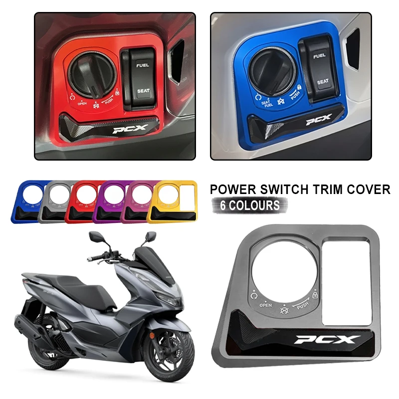 

For Honda PCX125 PCX160 PCX 125 160 pcx 2021-2024 Motorcycle Lgnition Key Lock Cap Cover Scooter Switch Accessories