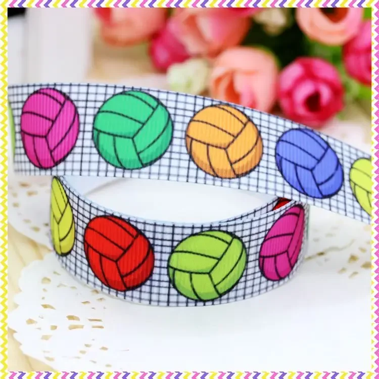 7/8''  Fight Football Printed Grosgrain Ribbon Material  Headwear Party Decoration Diy Sewing Craft 22mm S412