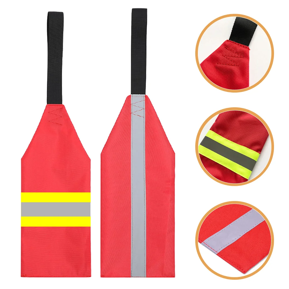 2 Pcs Kayak Safety Flag Canoes Accessories Clearance Kayaks Boat Marine Flags Towing Trailer Warning Banner