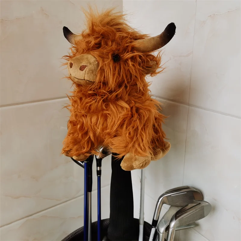 A Long-haired Yak Golf Driver Headcover Bull Golf Driver Woods Head Cover