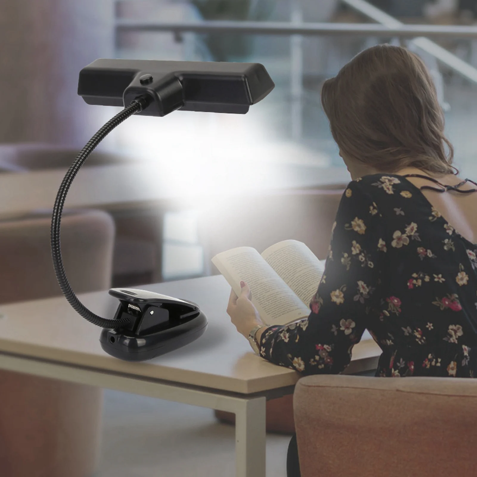 

Портативная светодиодная лампа для оркестра с гибким креплением на шею, USB-питание, для чтения и музыки