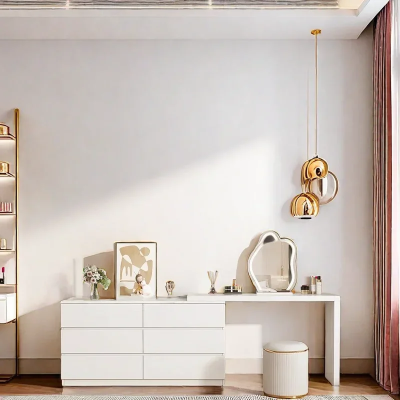 

Luxury Economy Mirror Smooth Elegance Makeup Vanity Cabinet Dresser Table Make Up Dressing Bedroom Furniture Desk Economic Home