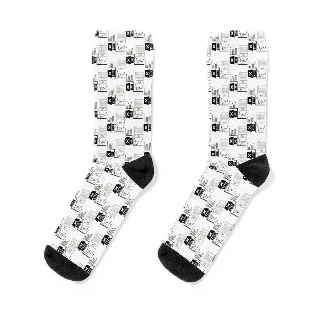 

Excel Data Analytics Socks men cotton high quality with print man New year's Men's Socks Luxury Women's