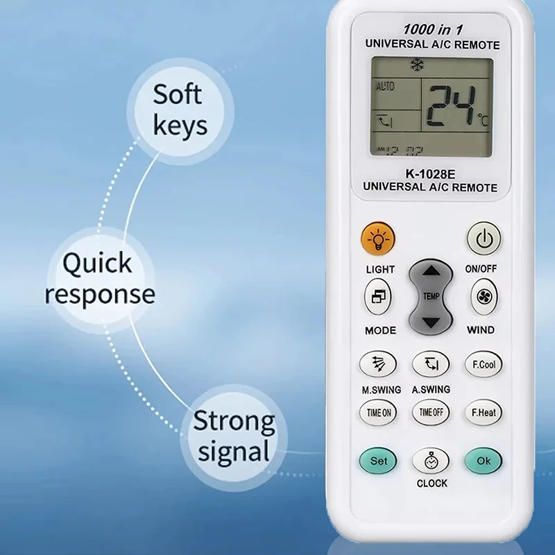 Universal Air Conditioner A/C Remote Control For Gree Midea Toshiba Haier Daikin Hitachi Mitsubishi Fujitsu Daewoo Sanyo Guqiao