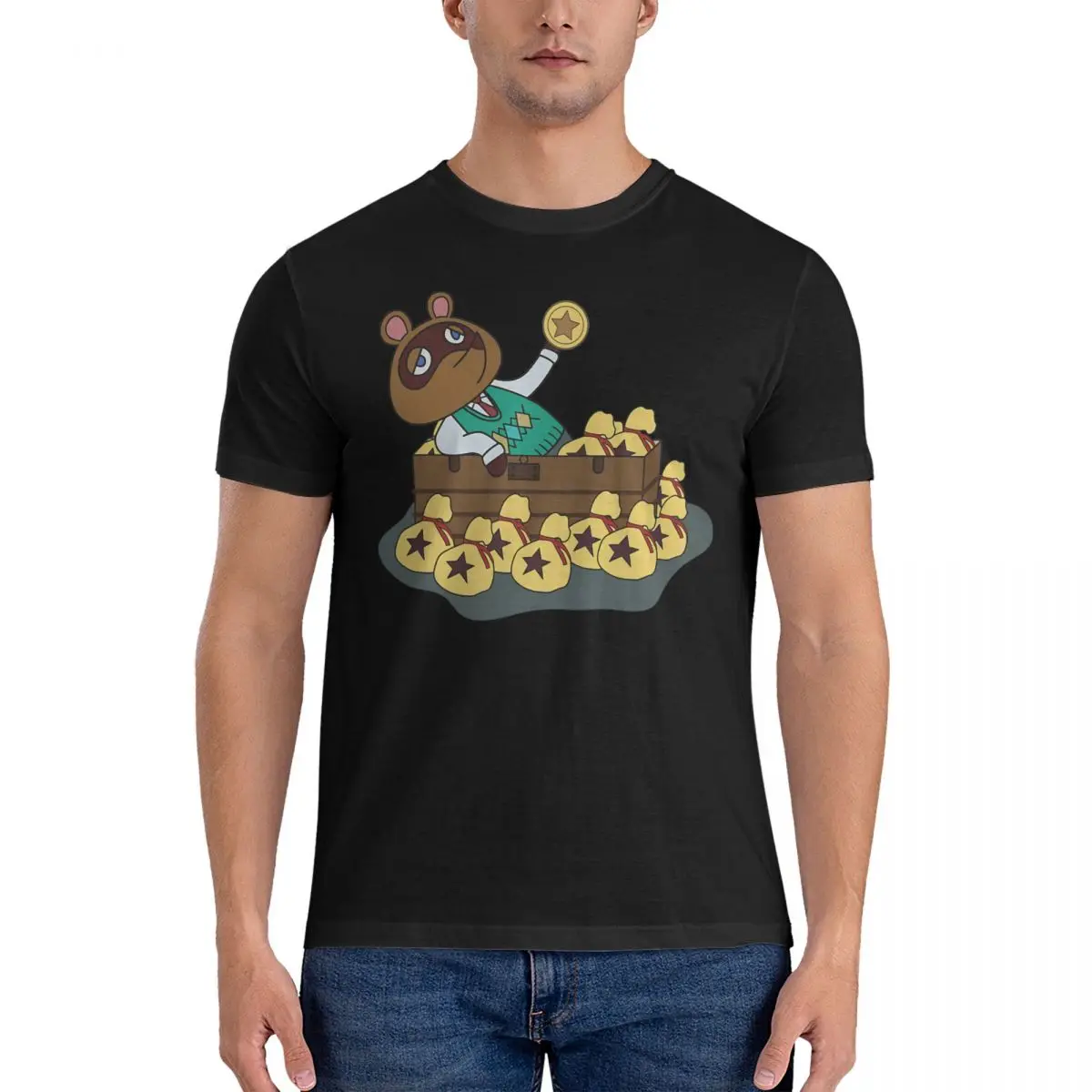 Better Have My Bells Tom Nook Men T Shirt Animal Game Crossing Timmy Funny Tees Short Sleeve Crewneck T-Shirt Cotton Gift Idea