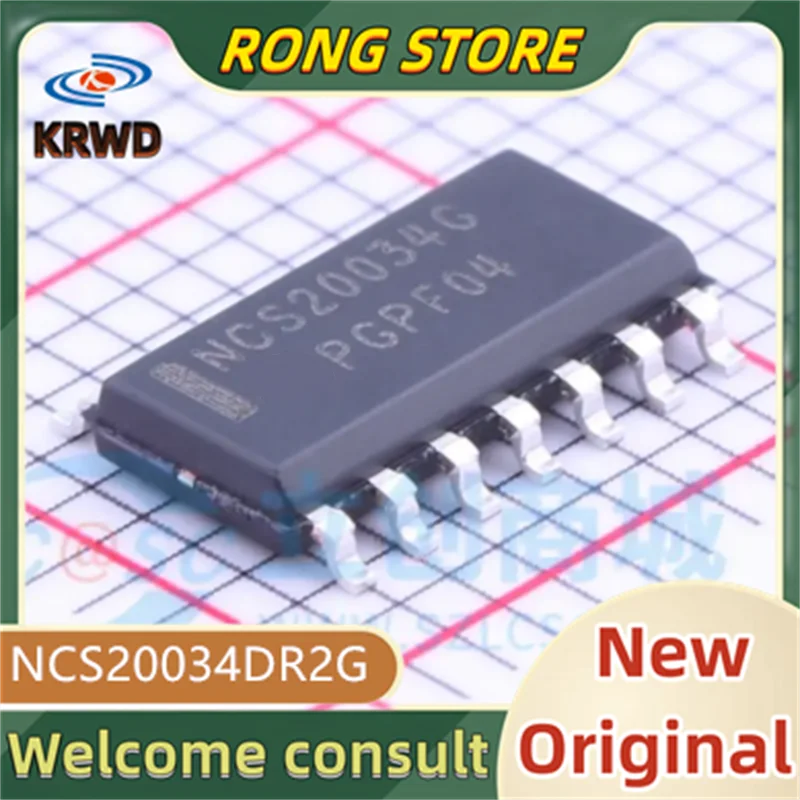 10PCS NCS20034G New and original NCS20034DR2G NCS20034DR2 NCS20034DR NCS20034 SOP-14