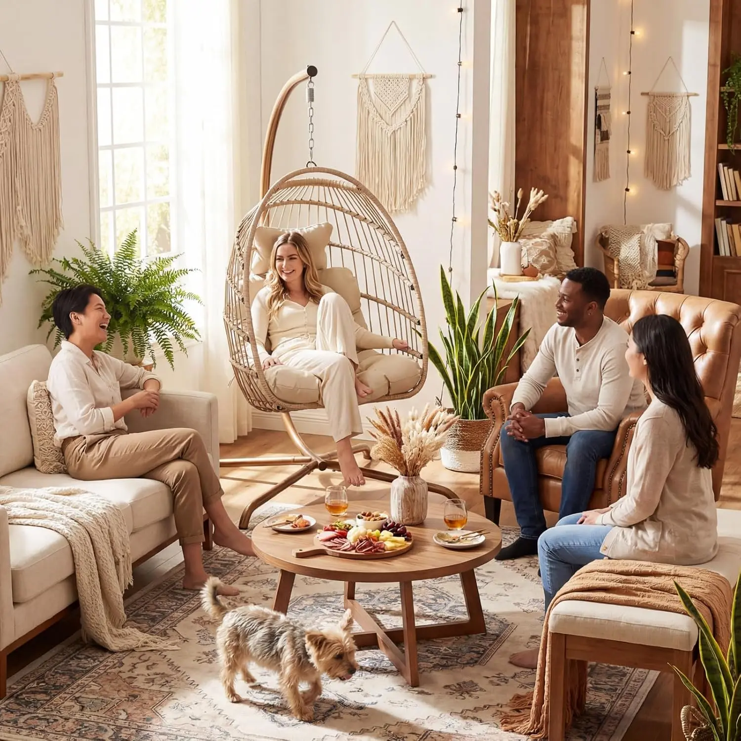 Rattan Hanging Egg Chair 3