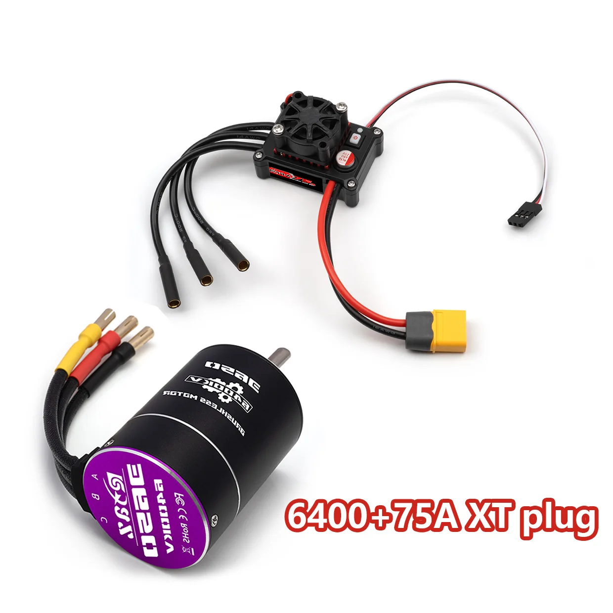 RC Brushless Waterdichte Power Combo 75A/480 ESC 3650 3.175mm As voor 1/10 SCX10 TRX4 RC Auto Truck Racing/Off-Road/Hoge Snelheid ​ - afbeelding 1
