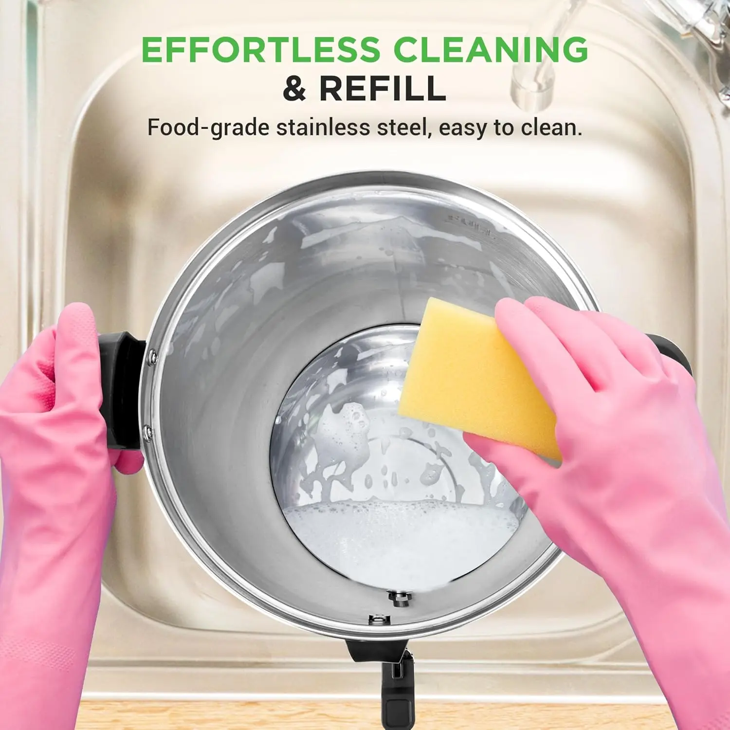 Caldaia ad acqua e distributore di acqua calda, distributore di bevande elettrico da 8 litri con coperchio di sicurezza, rubinetto antigoccia, funzione calda