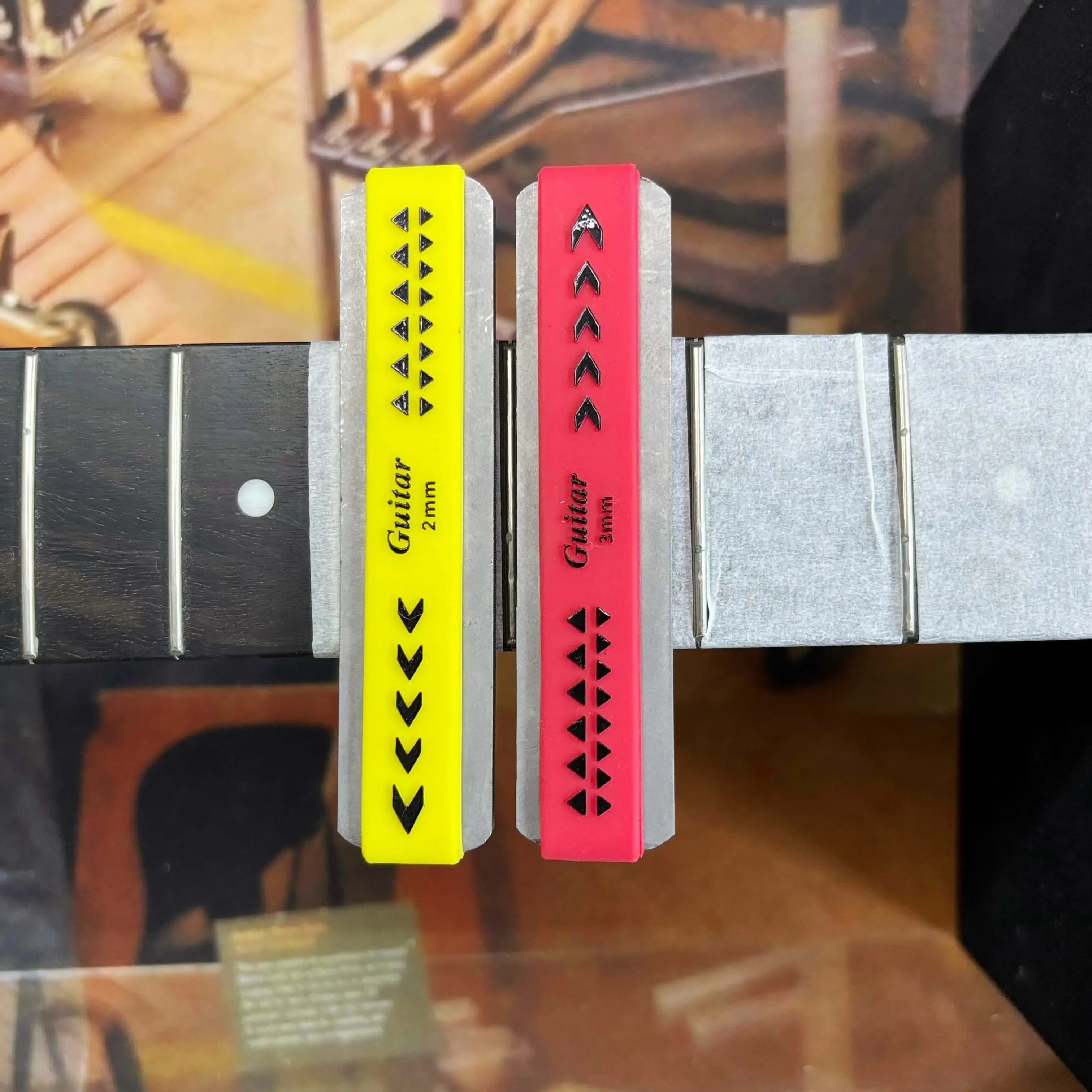 Electric Acoustic Guitar Ukulele Fingerboard Fret Crowning File Block Double-sided Shaping File Punching Up Curved File Tool