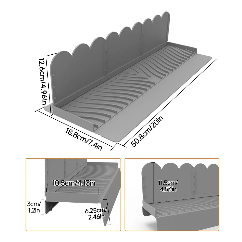 Sink Edge Protector For Kitchen Sink Silicone Sink Splash Guard Kitchen Faucet  Sink Protector Absorbent Mat Kitchen Accessories