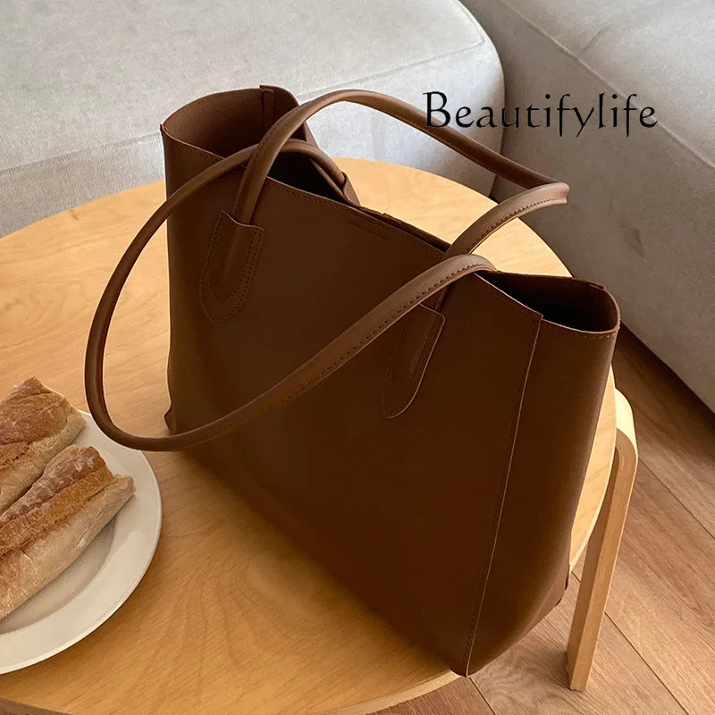 

Premium retro tote bag new fashion commuter bag versatile large capacity shoulder bag