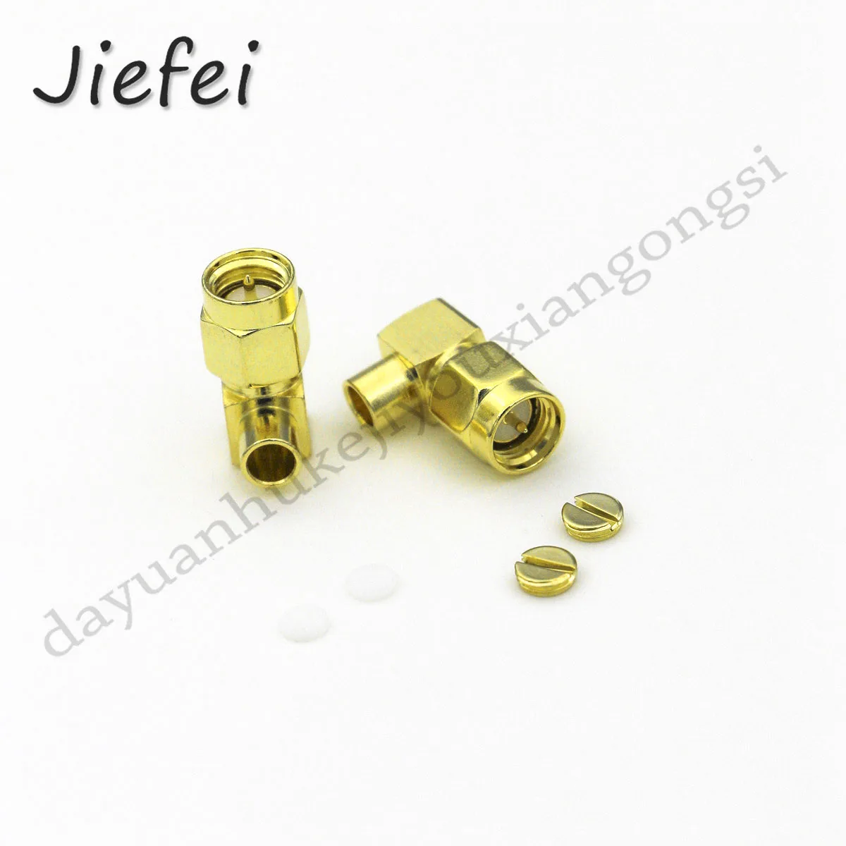 Imagem -03 - Latão Sma rf Connector Ângulo Reto 90 Graus Sma Macho Jack Plug Centro de Solda Semi Resina Rg402 0141 Cabo 100300 Pcs