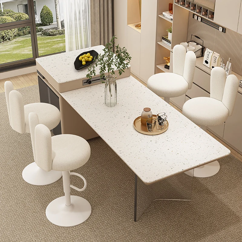 كريم نمط بار البراز لطيف أرنب الأذن على شكل كرسي مسند الظهر ارتفاع قابل للتعديل وتدوير مكافحة البراز الأثاث كرسي دوار #4