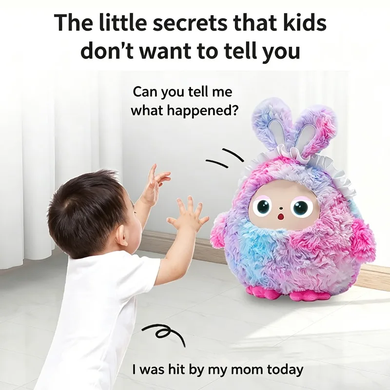 Al Smart Interactive Doll AI Plush Toy Robot Smart Interactive With LED Eyes&Voice Control App Compatible Soft Companion
