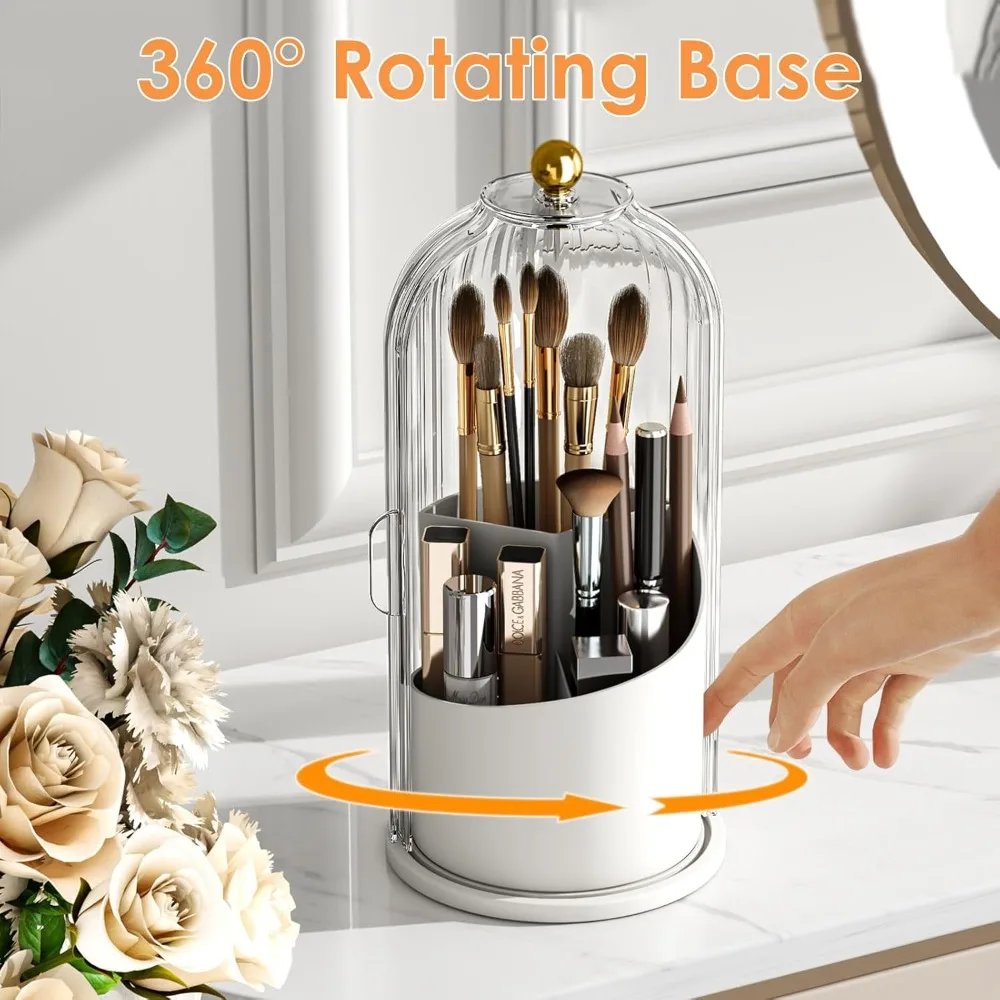 360 Rotating Makeup Organizer Dustproof
