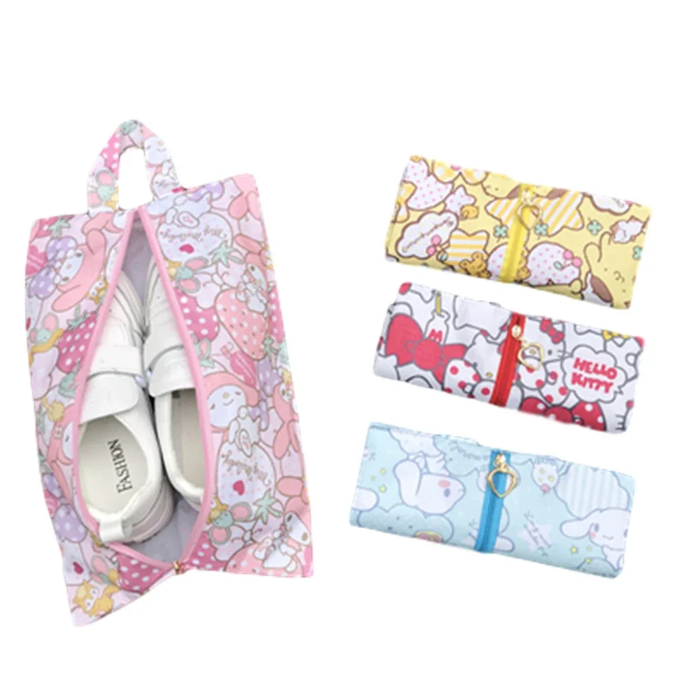 

Sanrio Hello Kitty Storage Bag Shoe Bag Cartoon My Melody Cinnamoroll Waterproof Shoe Towel Clothing Storage Shoe Bag