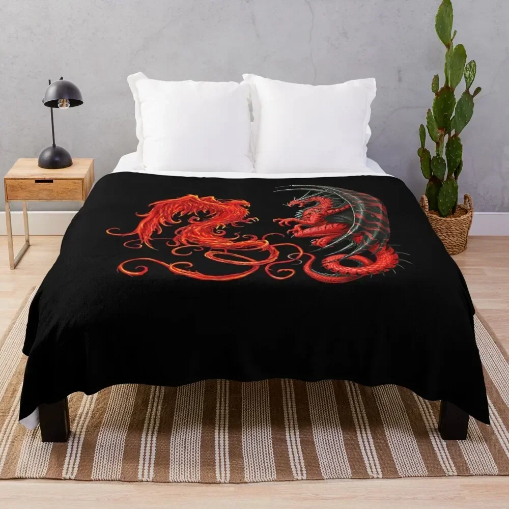 

Soul of a phoenix heart of a dragon Throw Blanket Luxury Brand For Baby Stuffeds Blankets