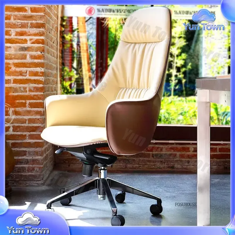 Minimalist Office Chair for Nordic Luxury Leisure Household Computer Chair Soft Bag Lift Swivel Backrest Armchair Office