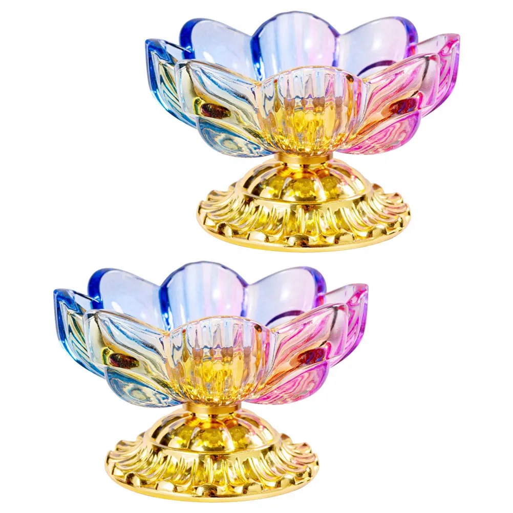 

2 Pcs Candy Bowl Office Fruit Platters Offering Tray Plate Dish Dishware