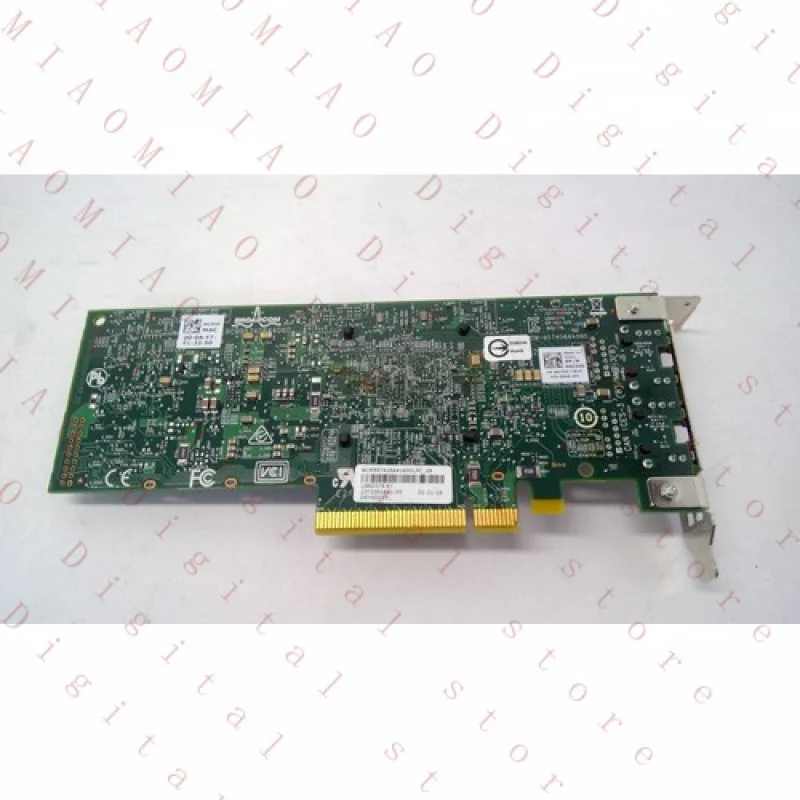 RY  FOR Dell Broadcom 0NC5VD Dual Port 10G RJ-45 Network Adapter Card Low Bracket