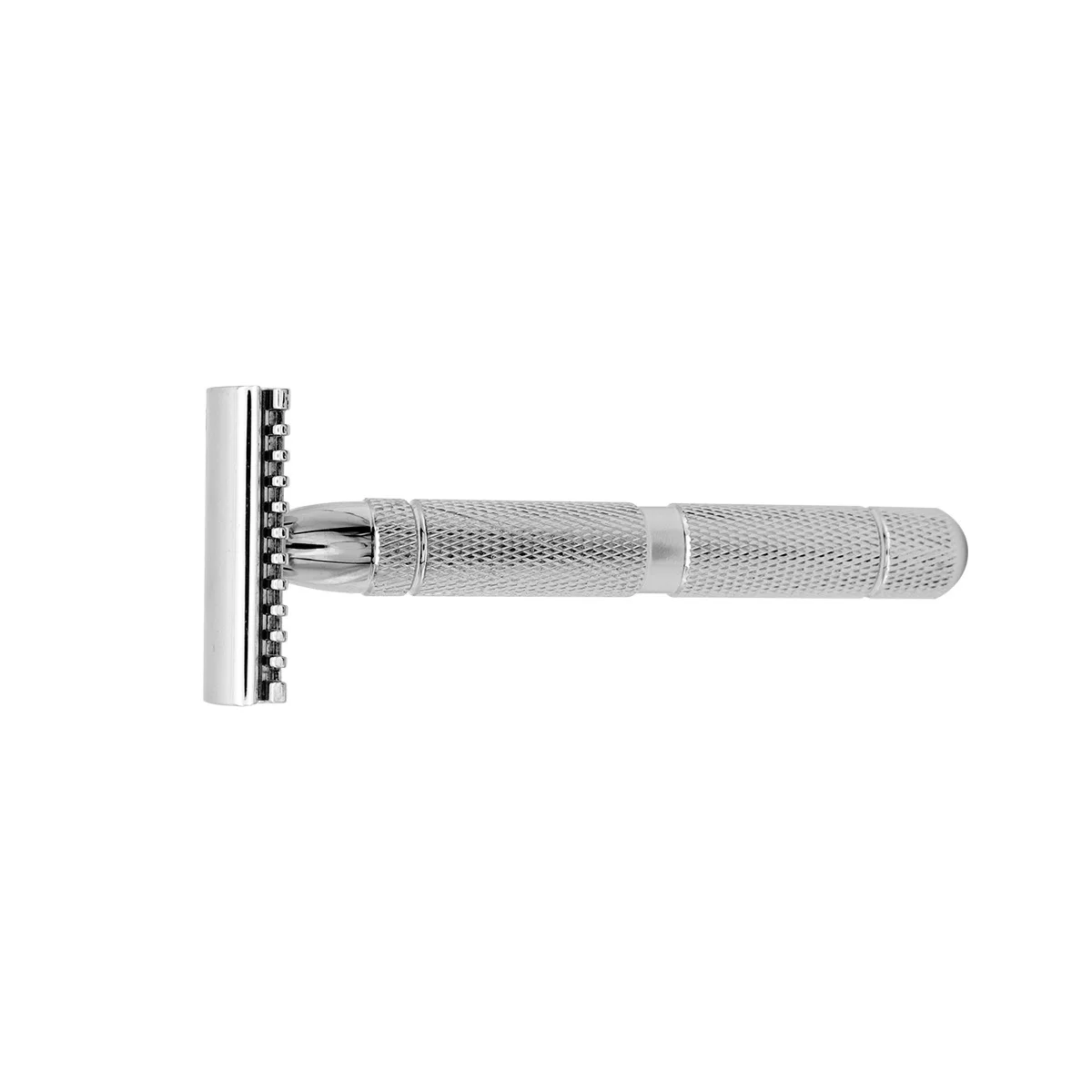 فولاذ مزدوج آمن من الفولاذ المقاوم للصدأ للرجال بتصميم قبضة ناعمة للاستخدام الاحترافي للرجال ماكينة حلاقة فولاذية آمنة