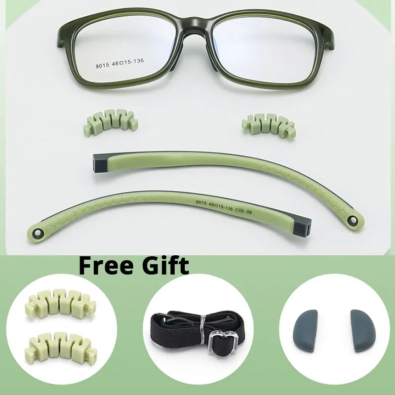 Kids Glasses Nano Silica Gel Children's Frame With Eyeglasses String Nasal Pads Can Be Replaced