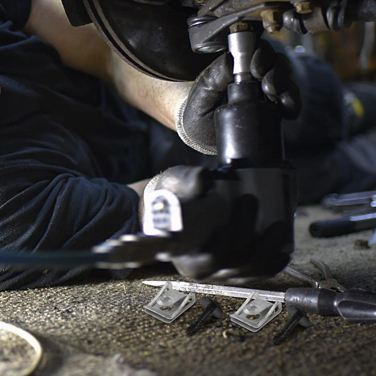 

10Pcs Undertray Clip Aluminum Fastener Durable Underbody Cover Shield Screw Car Accessory Undertray Clip