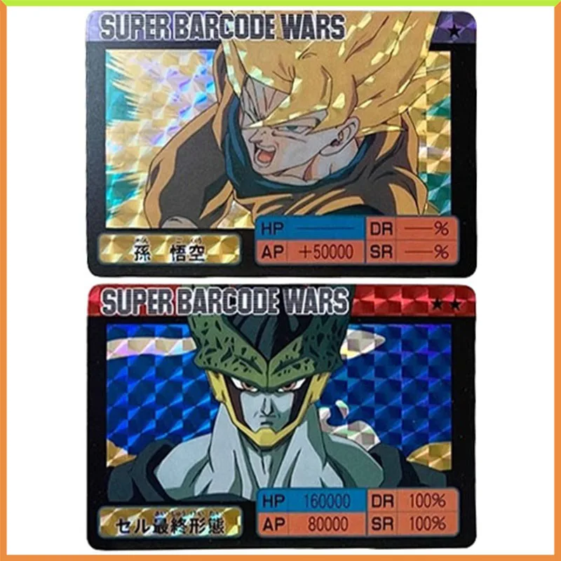 

Аниме Dragon Ball DIY ACG Son Goku Cell Настольная боевая игра Лазерное преломление Коллекционные карты Игрушки для мальчиков Подарки на день рождения