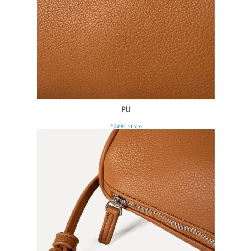 حقيبة كتف D0UD الأنيقة الأسطوانية التي توفر الراحة والوظائف بوياس جلدية كروسة حقيبة يد للنساء والفتيات