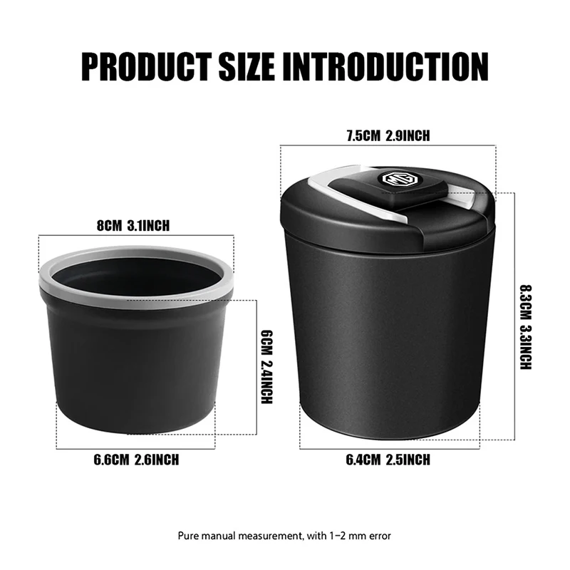 سيارة منفضة سجائر كوب مصباح ليد المحمولة انفصال لموريس المرآب MG3 MG5 MG6 MG7 GT GS هيكتور HS ZS ZX EZS EHS MG3SW