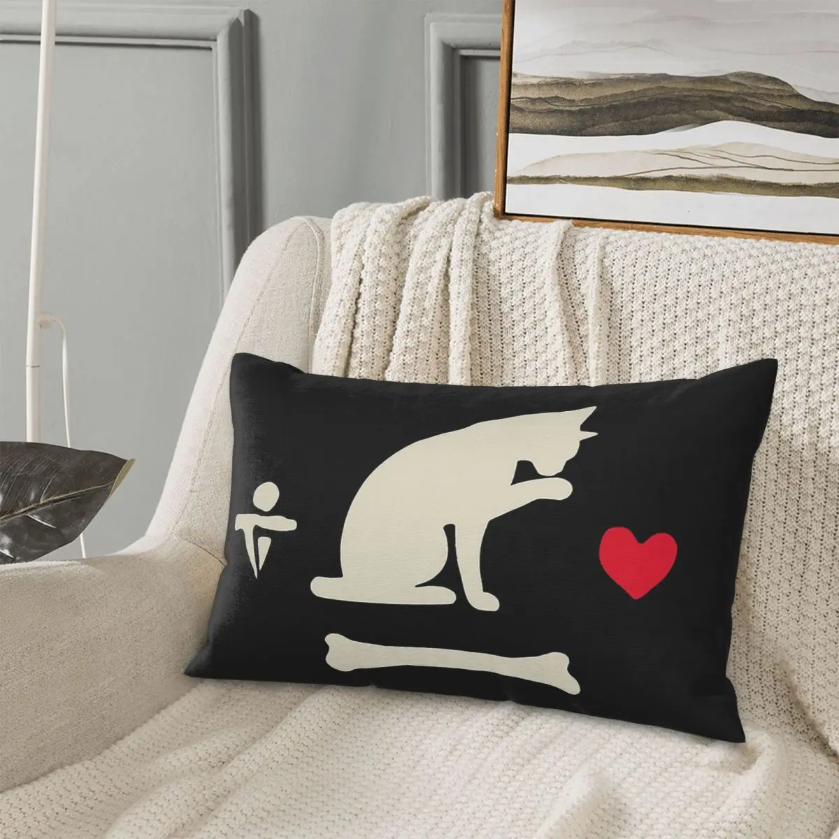 Pirate Our Flag Means Death Rectangle Pillowcase Cushion Cover Decor Bedroom Bed Home Comfort Throw Pillow
