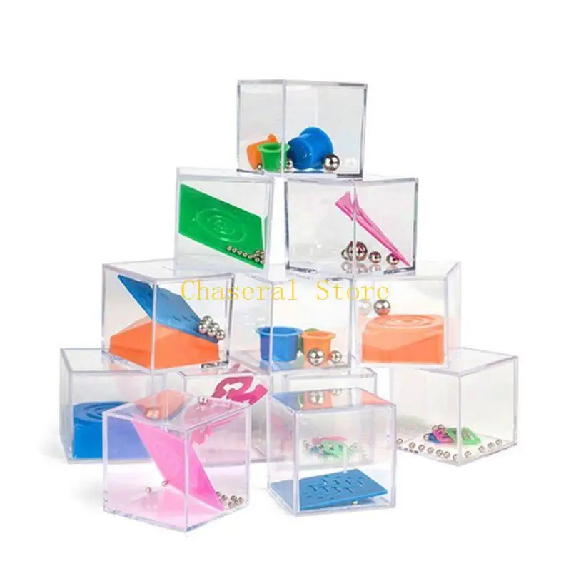 E7CE 24 PCS Maze Puzzle Box Three-Dimensional Ball Maze Funny and Cool Teasers for Kids-Safe for Boys Girls Teens,