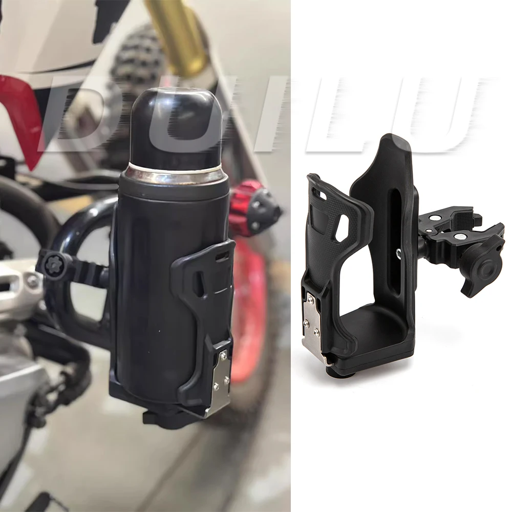 

Держатель для чашки для мотоцикла, улучшенный держатель для стакана с водой для квадроцикла, держатель для велосипедной бутылки 360° ° Поворотный регулируемый держатель руля