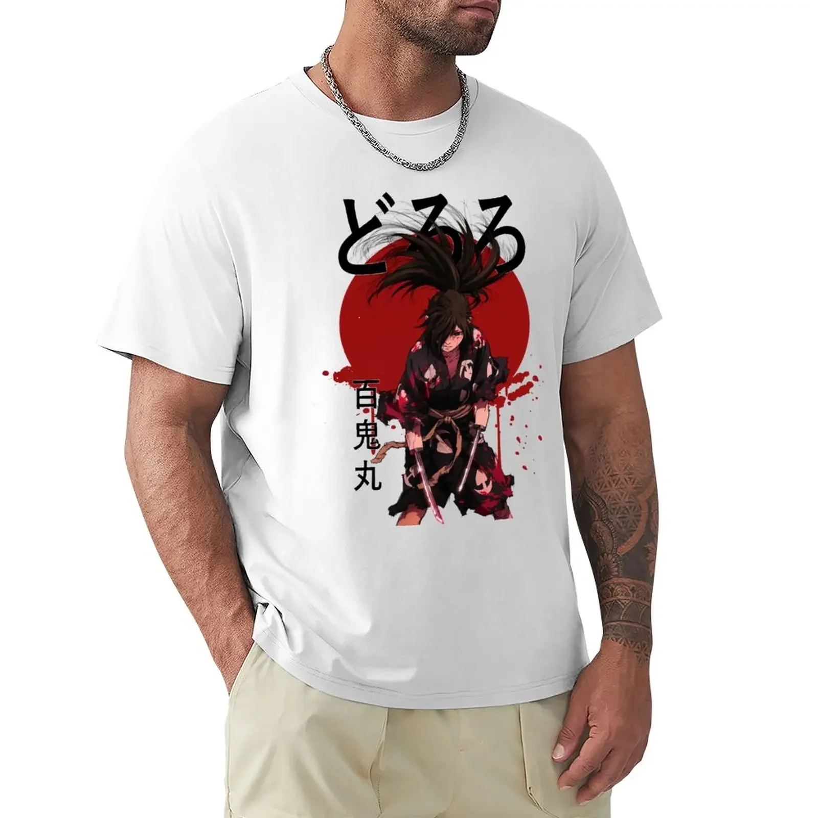 Dororo - Hyakkimaru T-Shirt funnys customs anime mens white t shirts