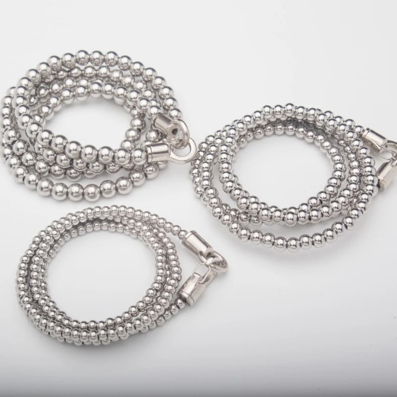 Taktik Açık paslanmaz çelik Katı Metal Buda Boncuk kırbaç Bilezik EDC Zincir Kendini Savunma Gadget Kolye Kendini Koruma